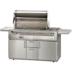 Alfresco ALXE 56" Grill Cart W Sear Zone, Side Burner