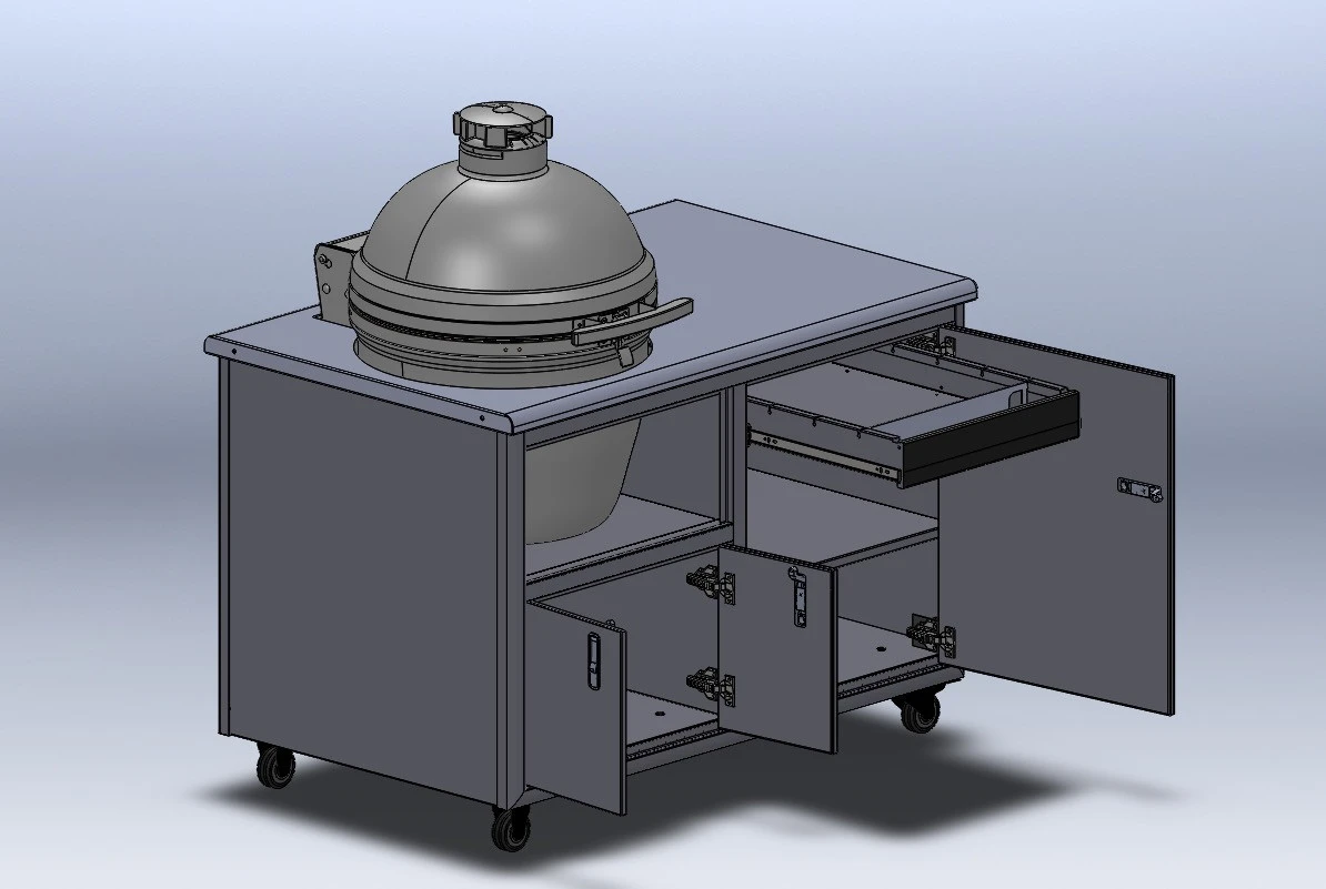 Challenger Designs Torch 54" Cart - Kamado Joe Big Joe II - Image 4