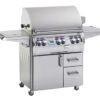 Fire Magic Echelon 660s Grill On Cart W Single Side Burner, One Infrared Burner, Digital Thermometer