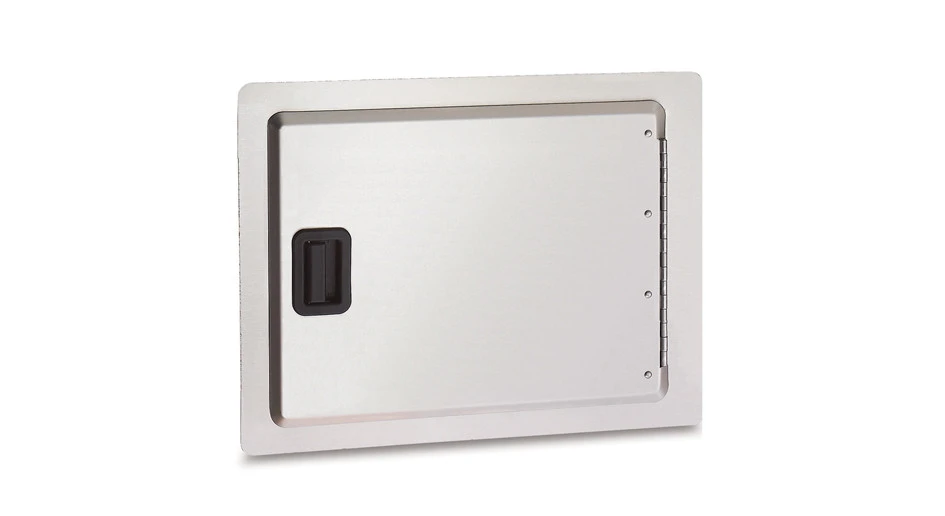 FireMagic Legacy 14 X 20 Single Stainless Storage Door With Black Latch Handle - 23914-S
