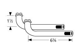 L-shaped Venturi Pair Charbroil - Image 2